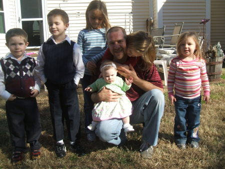 Our Baby with all of his Nieces and Nephews