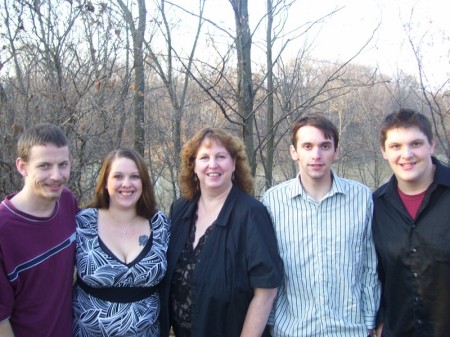 My kids and I, Thanksgiving 2008