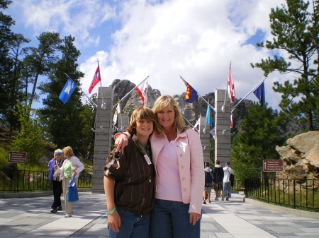 Liz and son Dillon at Mt Rushmore