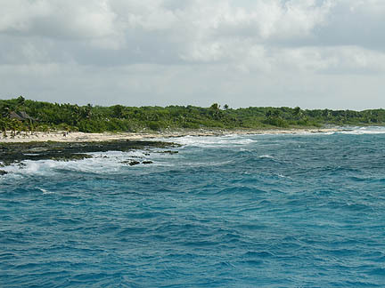 costa maya shoreline