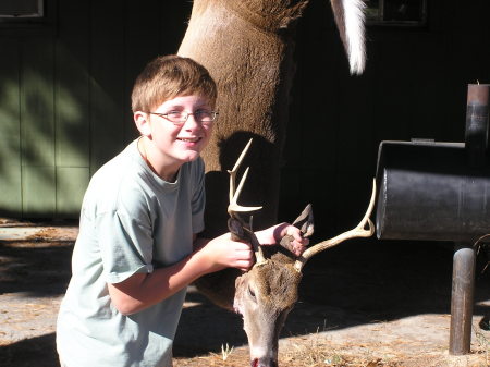 My oldest, Michael at the camp