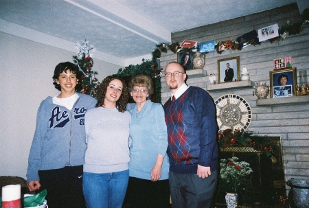 Me with my niece and nephews Christmas "07"