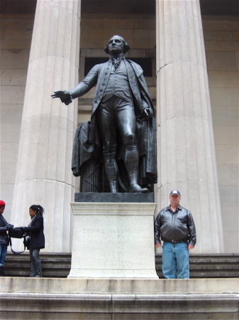 John at Federal Hall in NYC