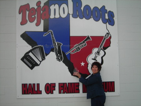 In front of the Tejano Roots Hall of Fame