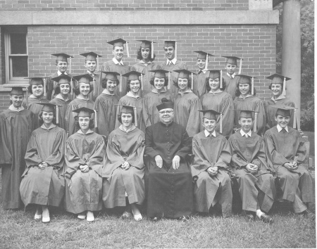 graduation 1954 father leo dumas (2)