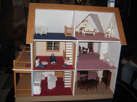 doll house i built for the kids