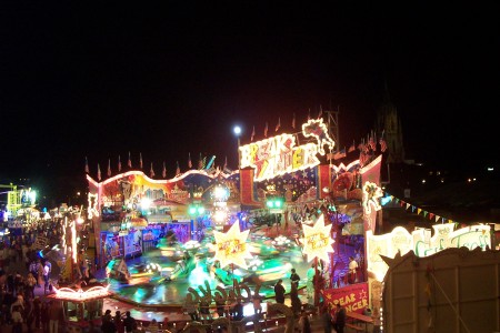 The rides at the Spring Festival