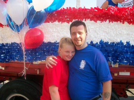 Cheyenne and I at the labor day parade