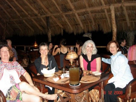dinner with friends at Haramara in Mexico
