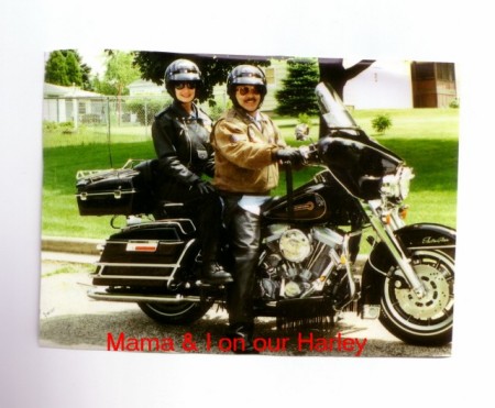 Mama & I on our Harley