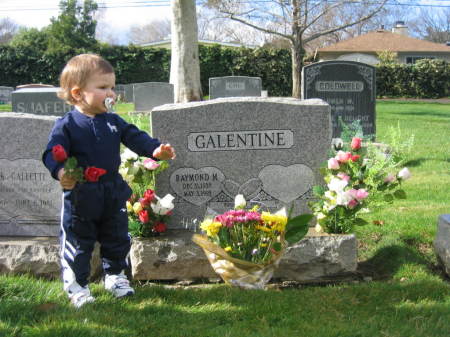 Matthew and Grandpas grave