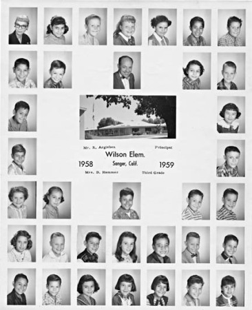 Wilson School, 3rd Grade, 1958/1959