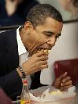 Obama Eating