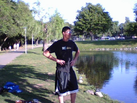 My oldest son 2007 Chana park pond