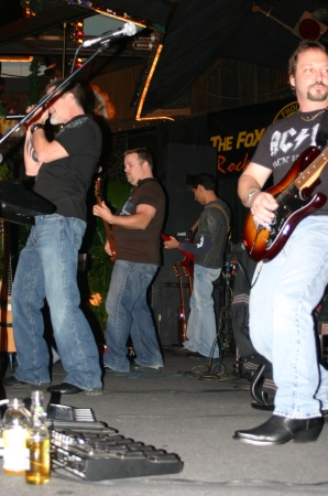 Willie Jeffries with rock group MANDOWN 2008