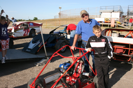 Grandson Tyler with Papa and GoCart