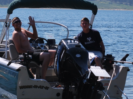 The kids enjoying the Lake.