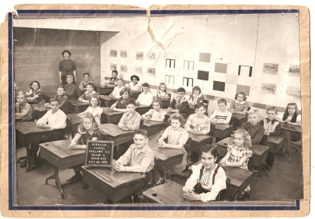 luther burbank 4th grade class 1950's