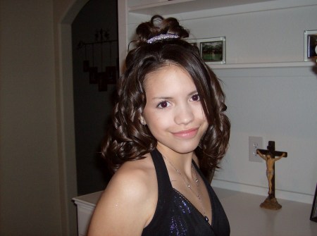 Our daughter Amanda before Club 01 formals