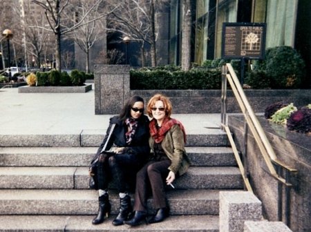 Steps of the Trump Bldg across from the UN, NY