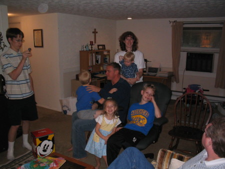 greg's fam 2004- Lizzys bday- Andy was there