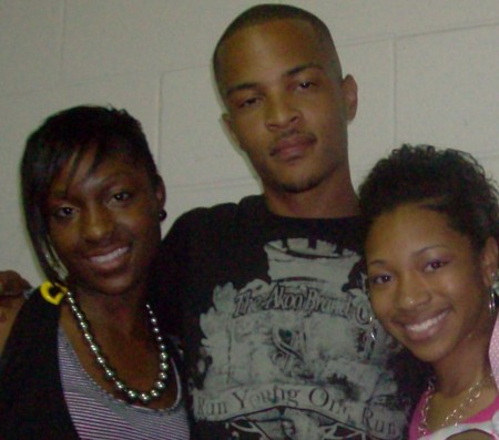 T.I. chillin with my G-daughter and Daughter