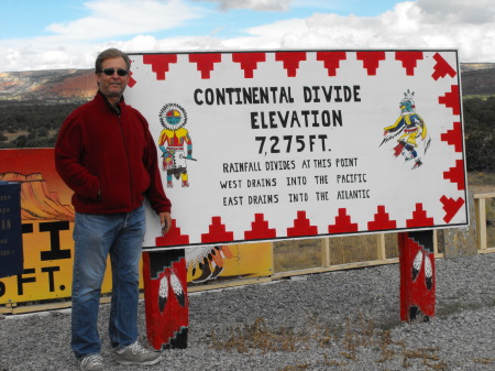 Mark at Continental Divide, NM