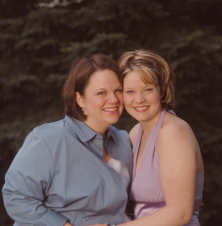 Me & daughter, Kristin, an informal wedding