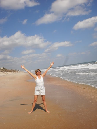 Me on the beach celebrating the SUN*+*