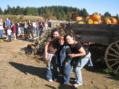 Jewel and I at the Roloff's pumpkin farm