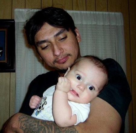 My son Mike with my grandson, Robert Bruce