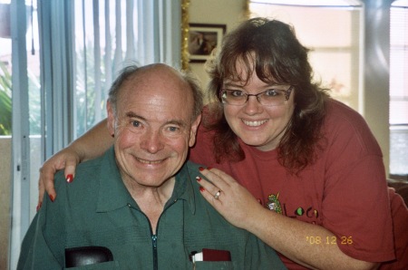 My Dad and me, Christmas 2008