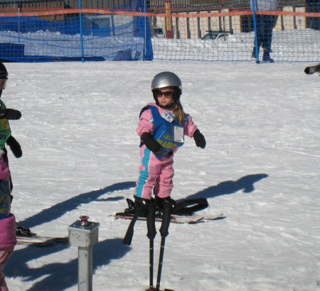 Jayden Black  3 yrs old skiing