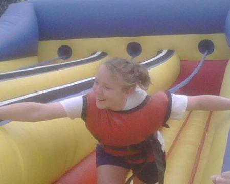 Brianna doing BUNGEE RUN!