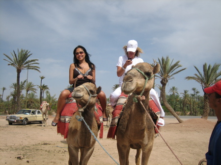 First Camel Ride in Merakesh, Morocco