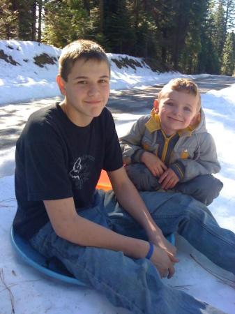 grandsons Justin & Gunnar