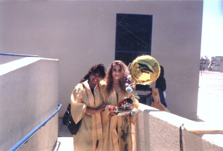 Graduation day with Gilda, June 1988