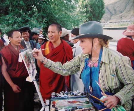 Painting in tibet