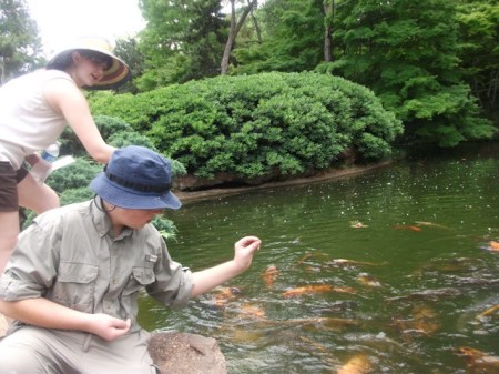Fish Time at the Botanical Gardens!
