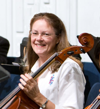 nancy (right) playing cello
