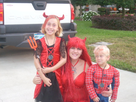 Me and the kids halloween 2008