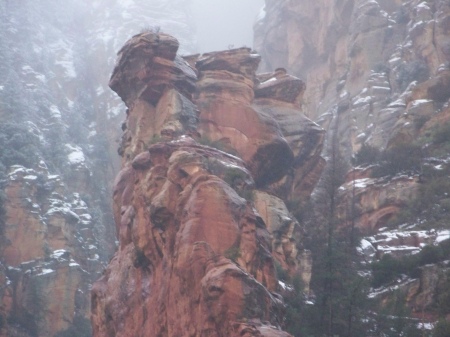 Snow in Sedona