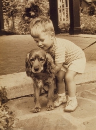 gordon with terry puppy san antonio 1957