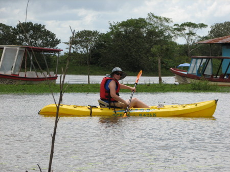 Me, kayaking on the Cana Negra River.