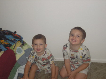 Grandsons Tobey and Kaden