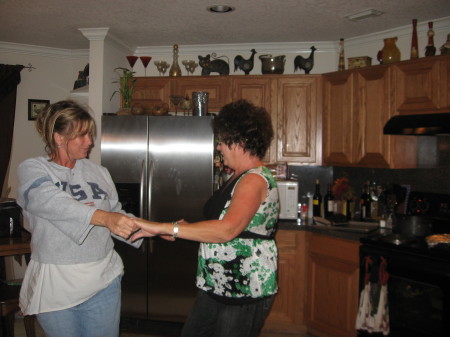 Mom and I dancing....