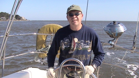 Sailing off the coast of GA