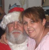 My daughter Andrea and Santa