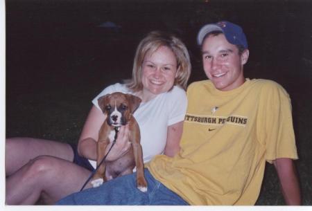 My sister Shannon & our brother Kelly w/Rocky