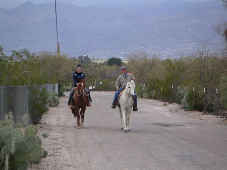 Riding with stepson